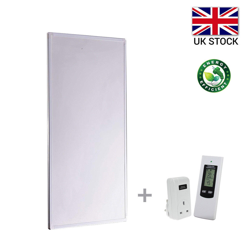600W Infrared Panel Heater with Thermostat Energy Saving Summer Sale UK EcoArtHeating